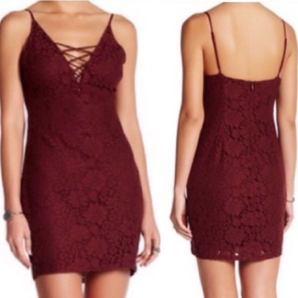 Astr Dresses & Skirts - NWT Strappy Lace Bodycon Mini Dress